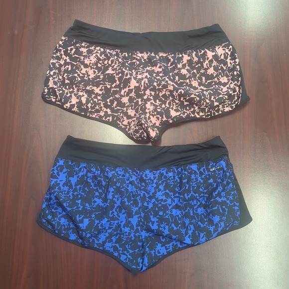 LOT of 2 - Nike Women Size XL Dri-Fit Brief Lined Inseam 3" Running Shorts - Picture 2 of 11